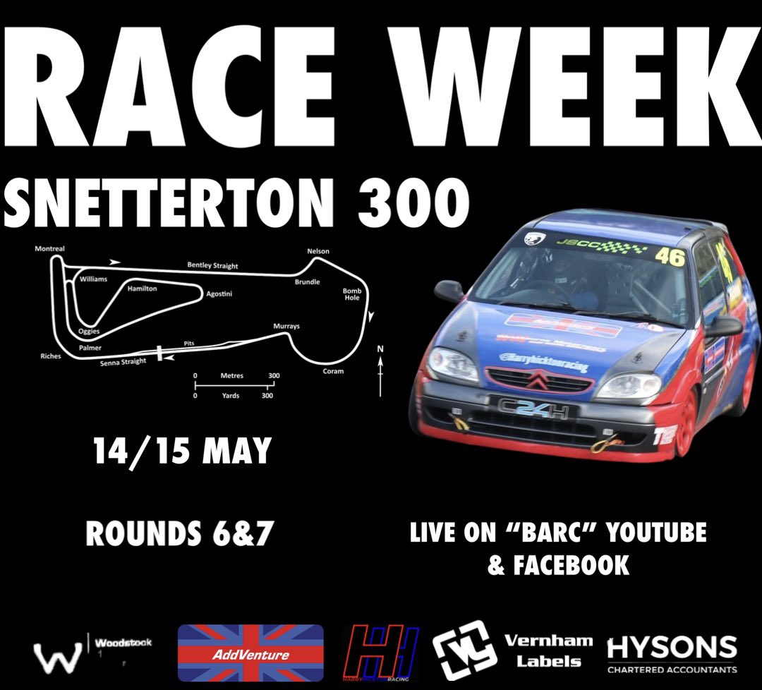 harryhracing's tweet image. RACE WEEK❗️

This weekend is round 6&amp;amp;7 of the @OfficialJSCC at @SnettertonMSV 

I head into the weekend with a 39 point lead at the top of the championship and the plan is to extend it even more🤞

Let’s have it🏁

#motorsport #jscc #motorsport
