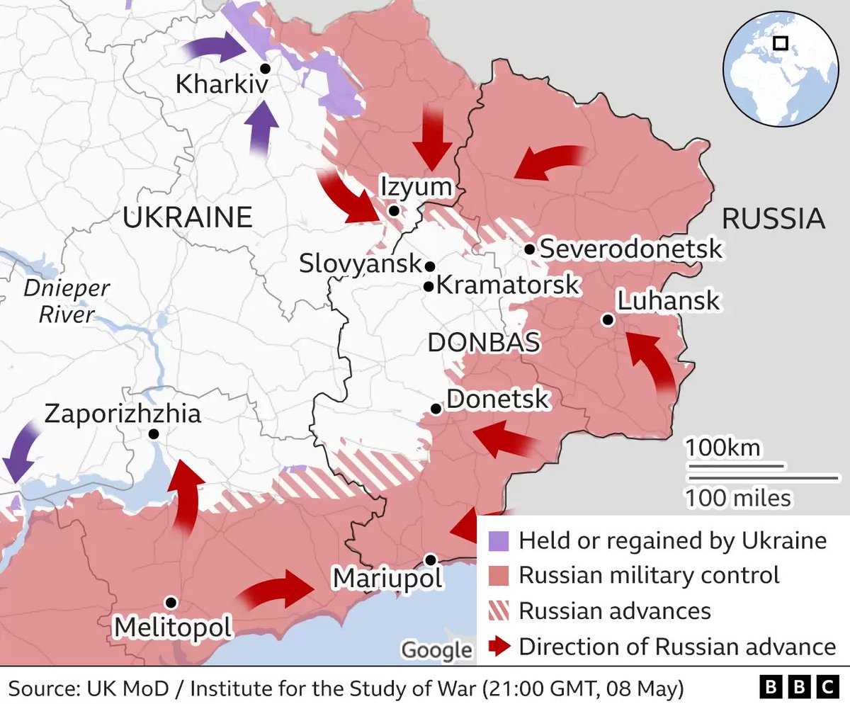 Oceanworldfree's tweet photo. 📑Putin ‘hijacking history’ as he blames West for conflict.He offered few clues on the direction of the conflict,without signaling escalation
📑UA had urged residents to remain alert as RU may formally #DeclaringWar
📑RU occupiers march through destroyed #Mariupol to mark V. Day https://t.co/5pgUN7NzVc