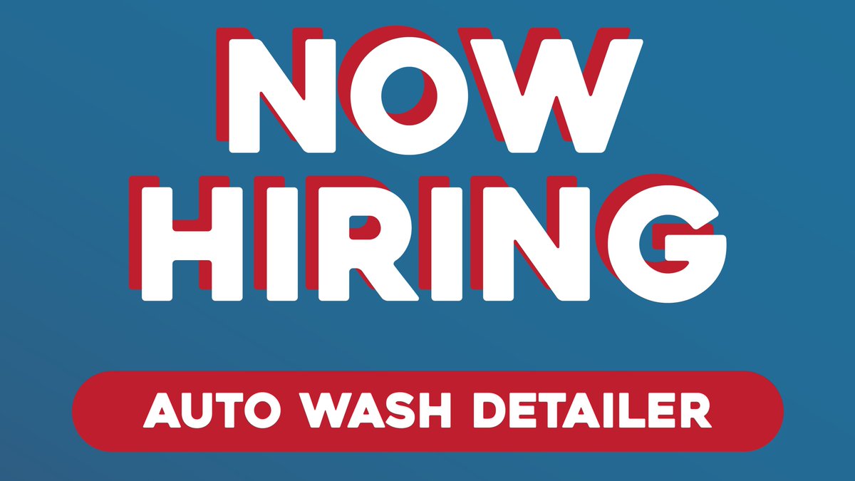 Snell Auto Wash is hiring a Part-time Auto Wash Detailer! Apply here bit.ly/3spb79L
#nowhiring #autodetailer