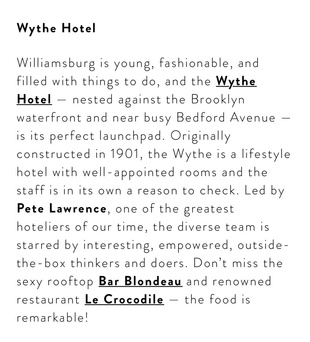 Thank you <a href="/AHotelLife/">A Hotel Life</a> ❣️❣️❣️ ahotellife.com/brooklyn-guide…