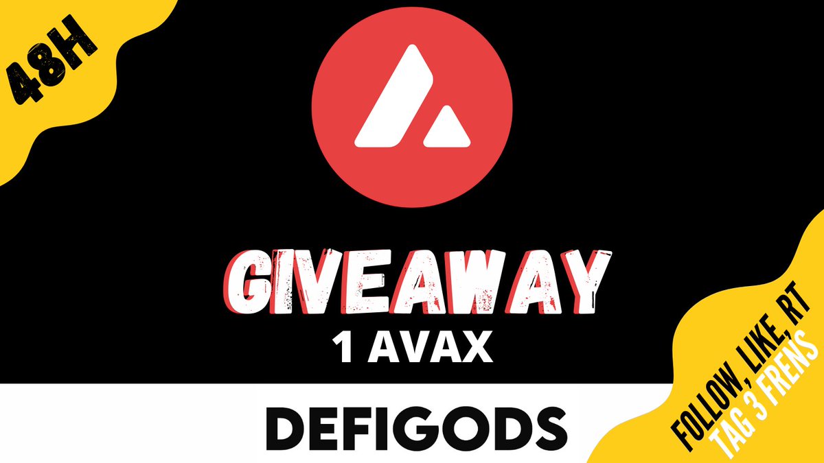 ⚠️Alt! Do you want 1 AVAX? 

🔺 💰 #Giveaway time! 1 $AVAX 🔺

Like,  RT and Follow us <a href="/defigodsnft/">NFT COMING SOON</a> 
Tag 3 frens 

[Ends in 48h]

May the gods be in your favor.
DefiGODS 🏛

#avax #Avalanche #avaxnft #giveaway
