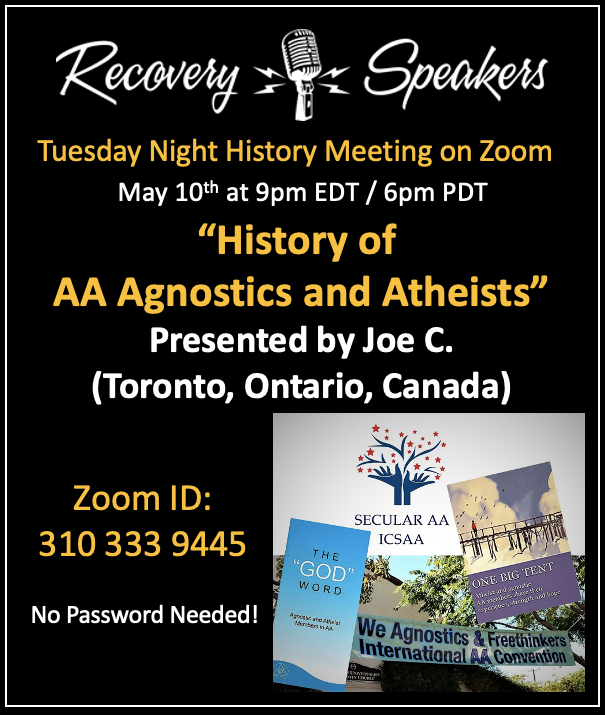 We hope to see you tomorrow evening for our weekly history meeting! #recovery #sobriety #12stepmeetings #recoveryispossible #livesober #livingsober #history