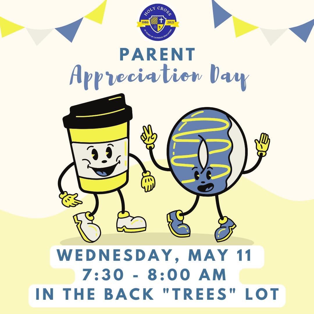 HolyCrossOP's tweet photo. Dear HC parents: Thank you for all you do for your children and this school. We want to honor you and say “Thank you” this Wednesday. Come hungry and thirsty! https://t.co/bDs0JCrs0P