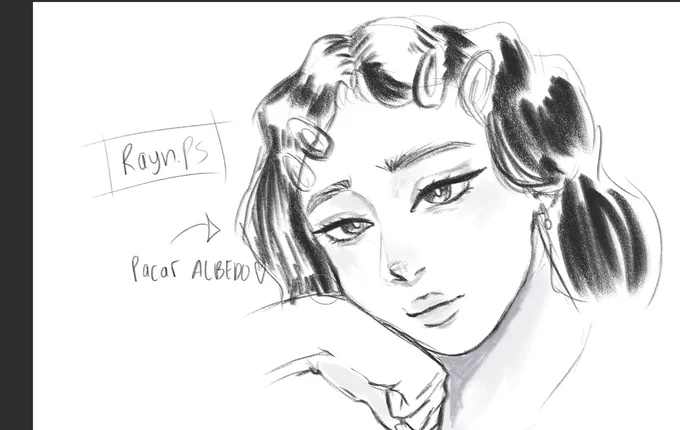 Self portrait from gambar bareng with my friends 