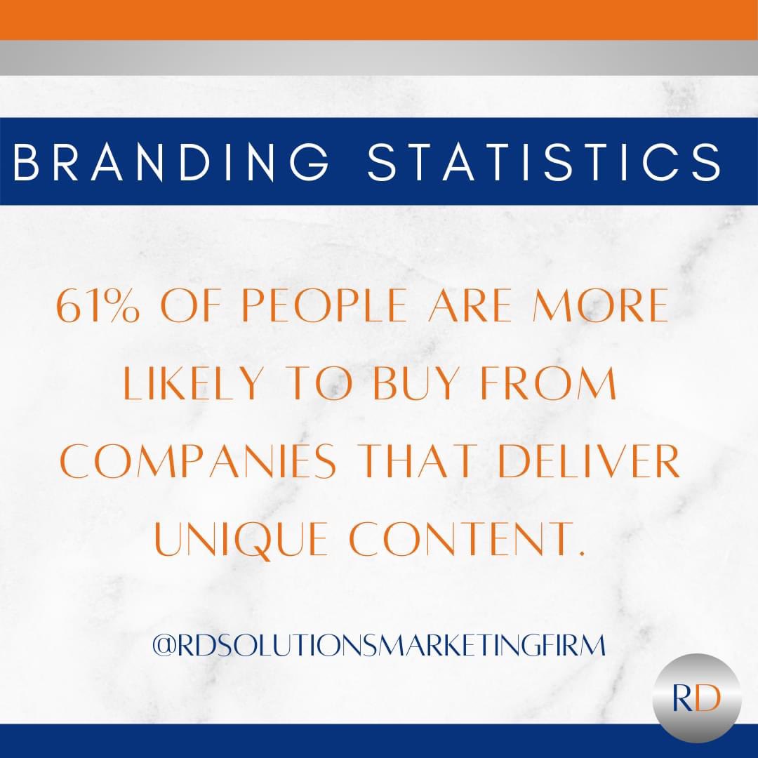 RDSolutions_'s tweet photo. Happy Monday, Business Professional! Did you know, on top of making your customers feel good, one of a kind content will inspire them to make a purchase? https://t.co/AumpF4qXkg