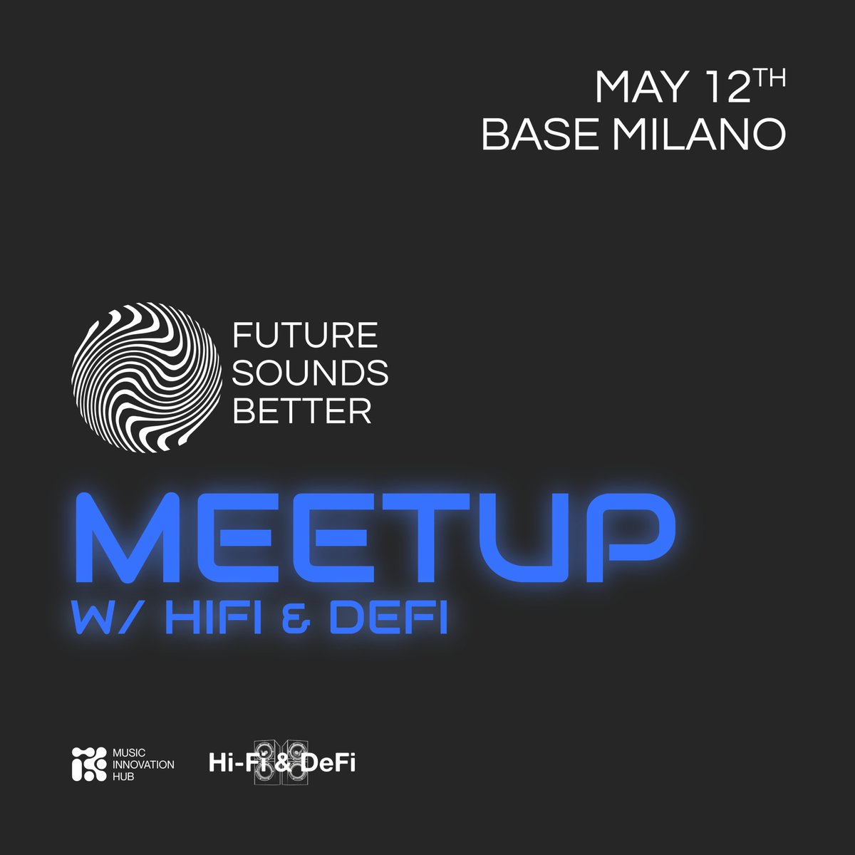 Partecipa al terzo Meetup di FSB w/HiFi &amp; DeFi!
Parliamo di aspetti legali nel mondo Web3, in particolare nel campo degli NFT musicali, con Pietro Perugini e Luca Egitto di RP Legal &amp; Tax, e Fenice di Covo e Owo.
Ingresso libero su registrazione: app.wicketevents.com/zpoe1m-future-…