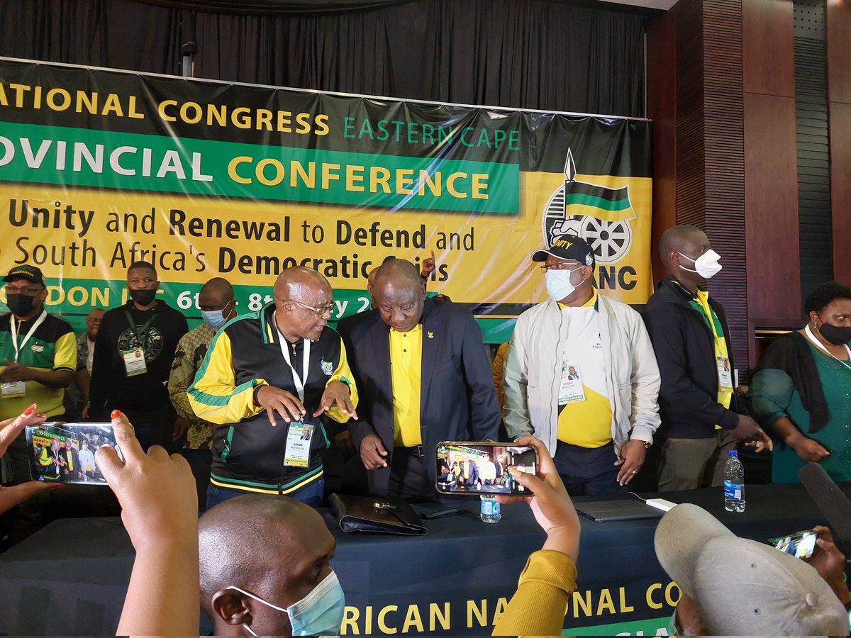 ewnreporter's tweet image. President Cyril Ramaphosa has made his inside the plenary venue.