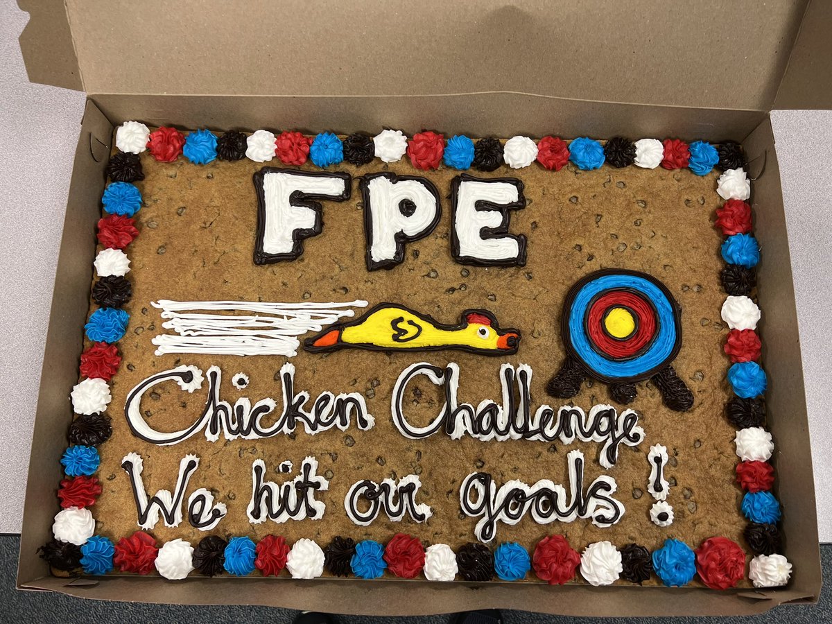 3rdFpe's tweet photo. Third grade worked hard to reach our goals for the Spring Chicken Challenge! https://t.co/Fq6r4aUUth