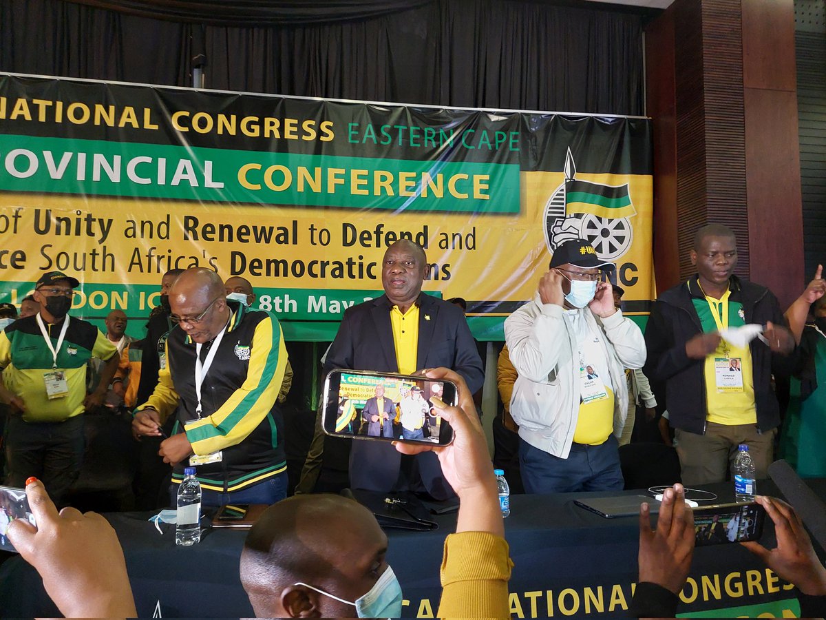 ewnreporter's tweet image. President Cyril Ramaphosa has made his inside the plenary venue.