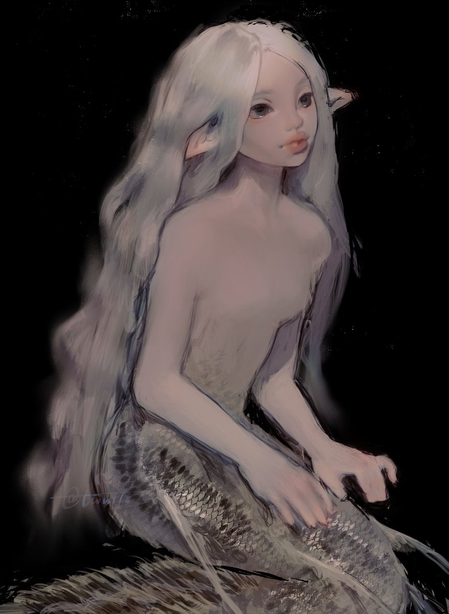 twulfs's tweet photo. #mermay2022 🐚 day 8: silver arowana https://t.co/5rDdiAh1um