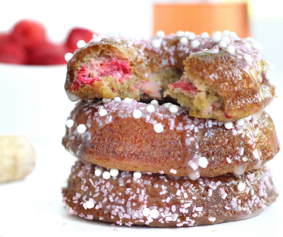 FitFoodieMama's tweet photo. Is rosé your bae? Do you rosé all day? Then you need to try these #paleo Raspberry Rosé Donuts! https://t.co/wQ74lOarSS #willrunfordonuts #runchat https://t.co/oDGN0nLjjk