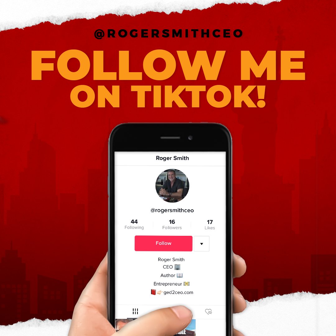 RogerSmithCeo's tweet photo. Learn the do's and the dont's of building a successful business! If you want to know more about my story and how you can become the best leader, follow me on TikTok!

Click this link to go to my profile: https://t.co/4ifhxHMzqE https://t.co/XsikgEhuPg