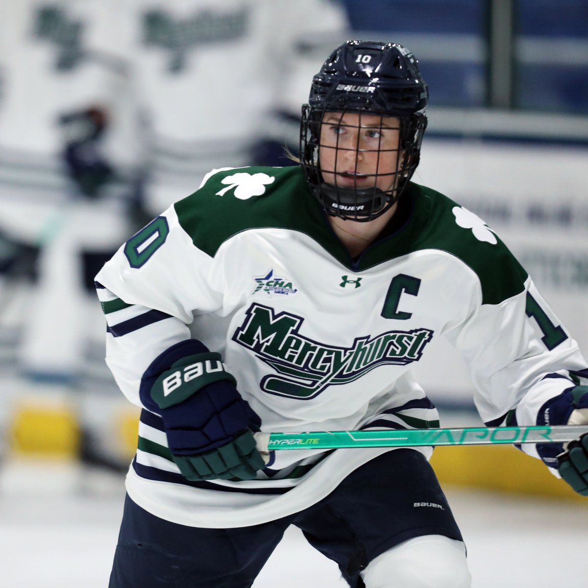 CHAWomensHockey's tweet photo. Mercyhurst's @alexa_vasko7 ended her career ranked in the top-5 among active CHA players in goals, assists, points, power play goals, short-handed goals and games played.
#CHA20 | #SeniorSendoff https://t.co/Kmxtx9EbXj