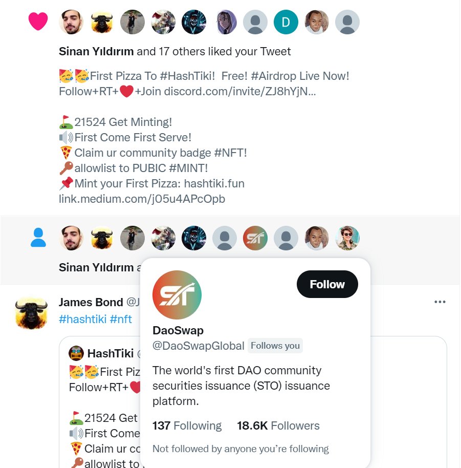 hashtiki's tweet photo. 🥳🥳🥰Big thanks to @Brian_Sixten @alemaglietti @DaoSwapGlobal @coin98_wallet supports!

The community is growing fast, we'll be waiting for u at #HashTiki Amusement Park!!!❤️❤️ https://t.co/vzG48Shdac