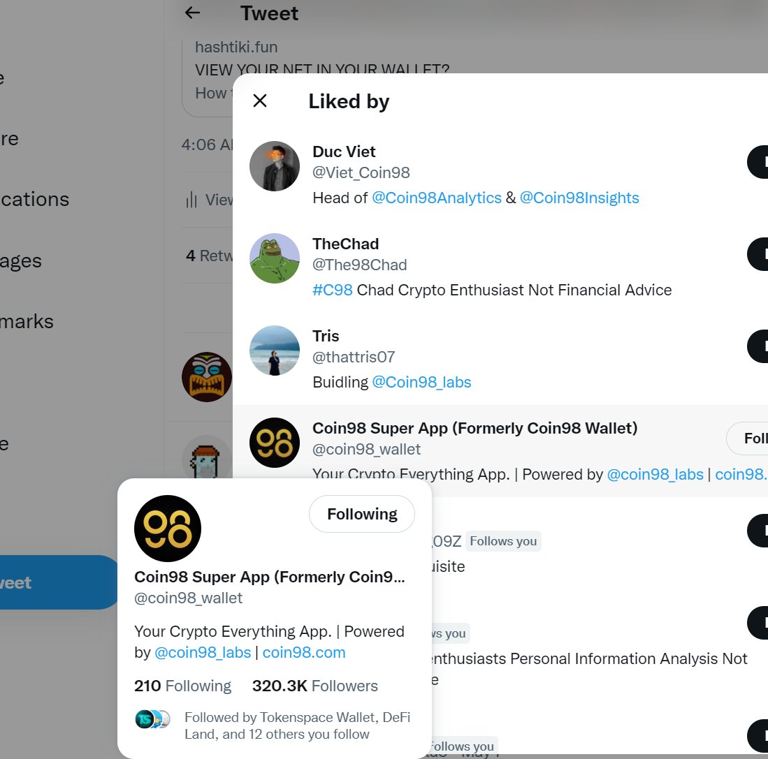 hashtiki's tweet photo. 🥳🥳🥰Big thanks to @Brian_Sixten @alemaglietti @DaoSwapGlobal @coin98_wallet supports!

The community is growing fast, we'll be waiting for u at #HashTiki Amusement Park!!!❤️❤️ https://t.co/vzG48Shdac