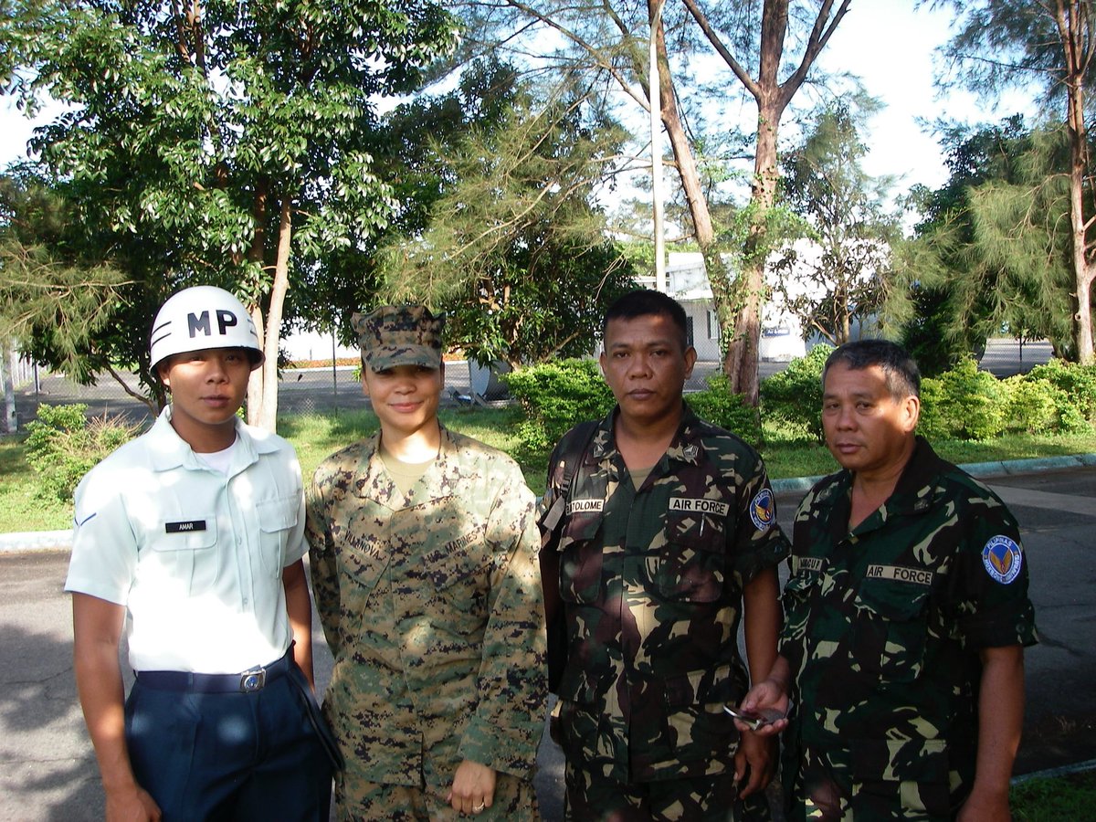 TannisVillanova's tweet photo. May is Military Appreciation Month. 
Thank a Veteran today. 
I thank all the men and women who are serving, and who have served. 

 Philippines ￼- ￼2009

#Marines #MarineVeteran #TannisForCongress https://t.co/iHuWjmY2vY