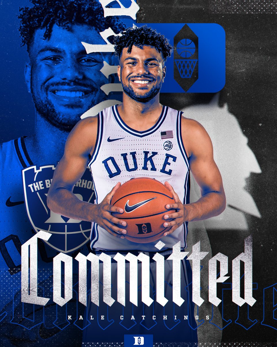 DukeMBB's tweet photo. Official: Welcome @kcatch24! 🖋️📜👿

Kale is a tough, physical, experienced wing who will make the squad better! Can guard multiple positions for us too. https://t.co/DXS5LoWl4R