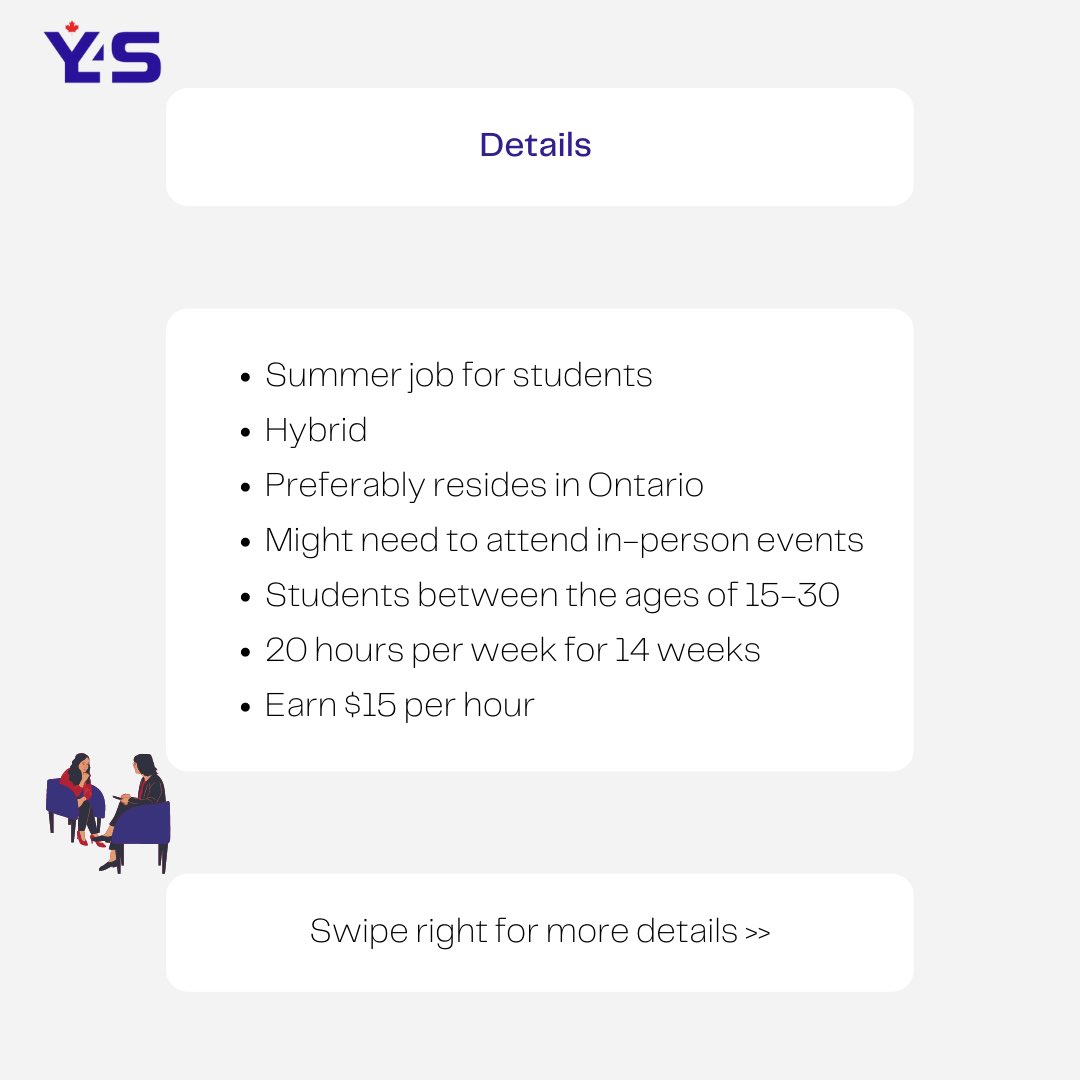 Y4SCanada's tweet photo. Hellooo y’all 🥳 We are hiring. It’s a new opportunity. Apply and join our team. https://t.co/YOKeN0TtsX