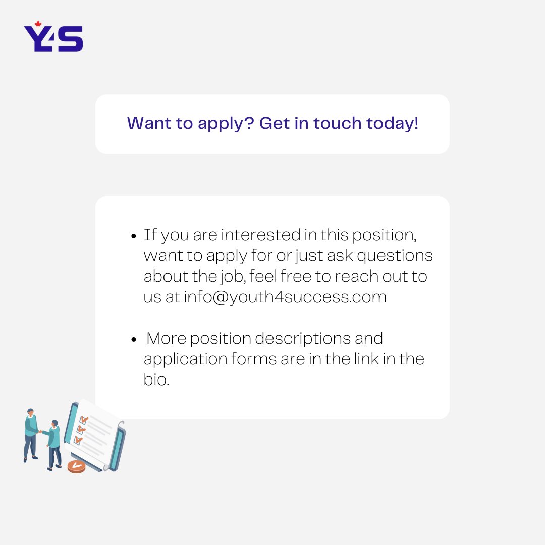 Y4SCanada's tweet photo. Hellooo y’all 🥳 We are hiring. It’s a new opportunity. Apply and join our team. https://t.co/YOKeN0TtsX