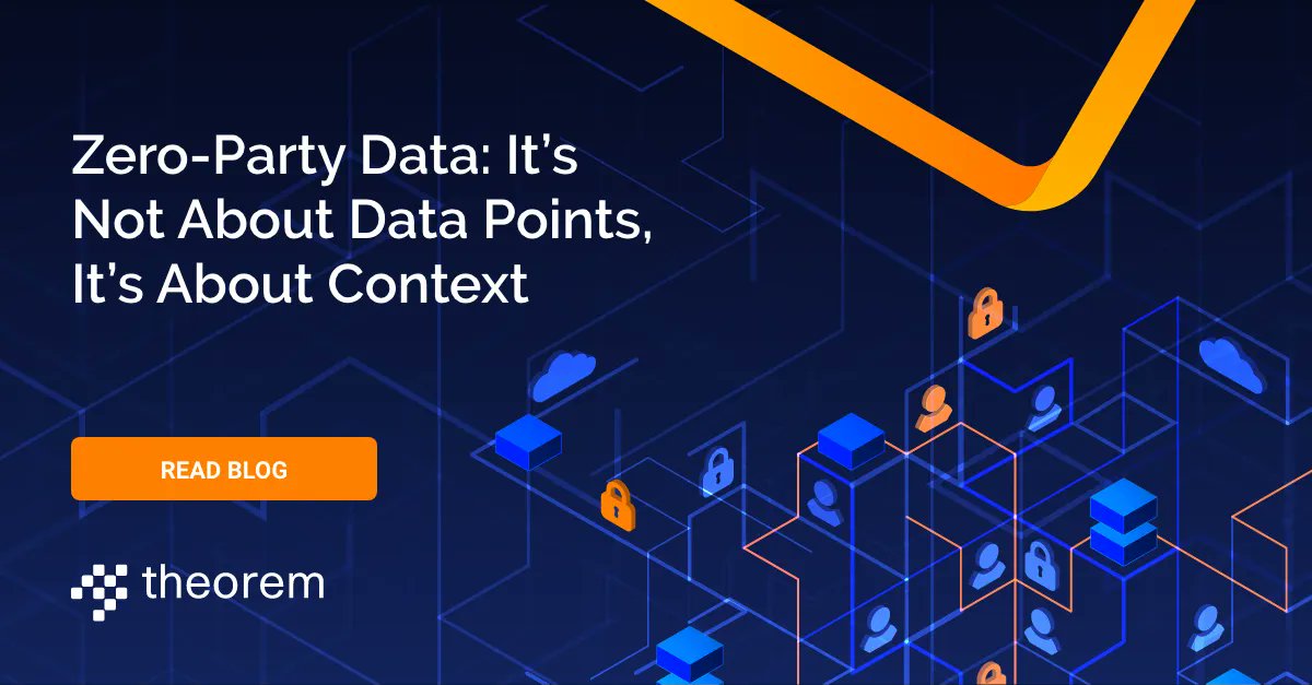theoreminc's tweet photo. The #marketing community is abuzz with discussions about zero-party #data and the sunsetting of the third-party cookie. What isn’t being focused on is #zeroparty data and how teams should collect and leverage it. Learn more in our latest blog: https://t.co/OtTYkfuxbx https://t.co/sF5i8UnmIb