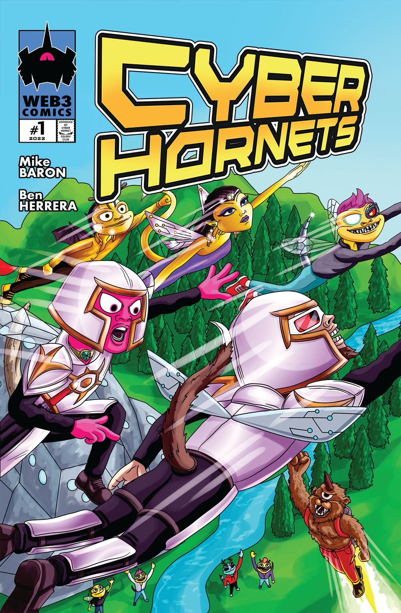 TheCyberHornets's tweet photo. Guest covers by @ChinthakaHArt (Cyber Hornets NFT Artist) &amp; Marvel/DC Artist @kevhulk73 (Colors by @pixeltool)

If you own a Cyber Hornet or Animus you can head over to our main website (Link in bio) to claim your free + ⛽️ ERC1155 NFT that will then allow access.

2/4🧵 https://t.co/QmJr9l5wuC