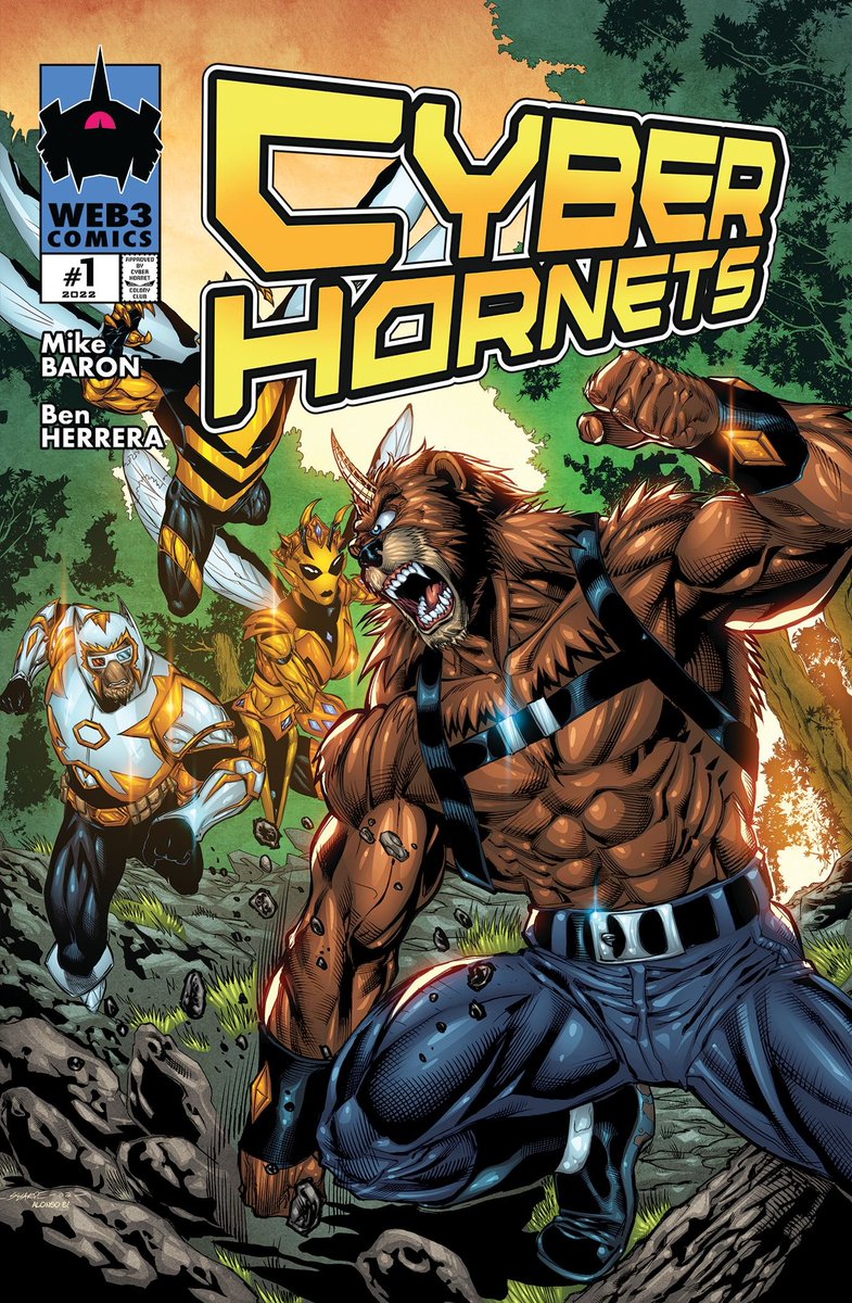 Guest covers by <a href="/ChinthakaHArt/">Chinthaka Herath</a> (Cyber Hornets NFT Artist) &amp; Marvel/DC Artist <a href="/kevhulk73/">The Problematic Kevhulk73 🇺🇸🐉💀</a> (Colors by <a href="/pixeltool/">Alonso Espinoza (Commissions now open!)</a>)

If you own a Cyber Hornet or Animus you can head over to our main website (Link in bio) to claim your free + ⛽️ ERC1155 NFT that will then allow access.

2/4🧵