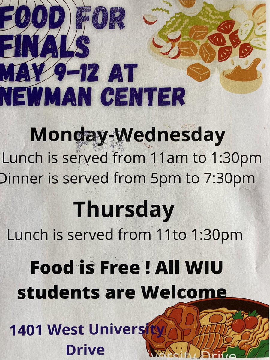 wiucatholic's tweet photo. WIU students come and join us today… https://t.co/Tkpchu4PZq