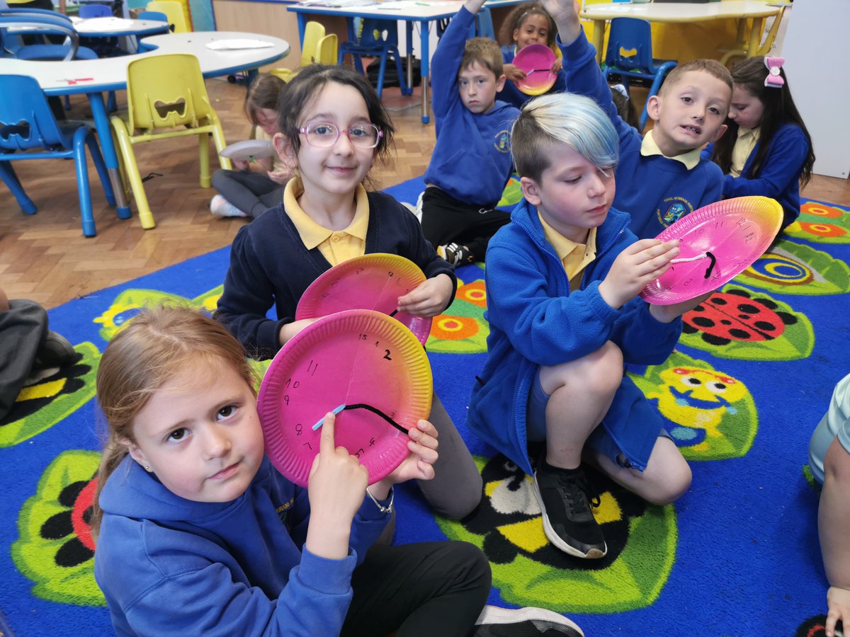 portmeadp's tweet photo. Year 2 have been getting to grips with time. We shared keywords linked to the topic and made our own clocks to explore it more. We found out many facts and patterns. #pmdpy2 #pmdpnum #pmdpea https://t.co/7wOjgw6XLO