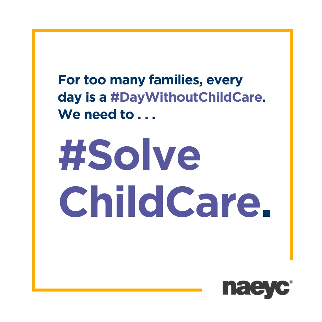 NAEYC's tweet photo. Do It Now! Take two minutes to take action in solidarity with educators and families across the country. 

Reach out to your members of Congress today: https://t.co/MuwnyMito3 

#DayWithoutChildCare #SolveChildCare. https://t.co/hJwxcsx0ng