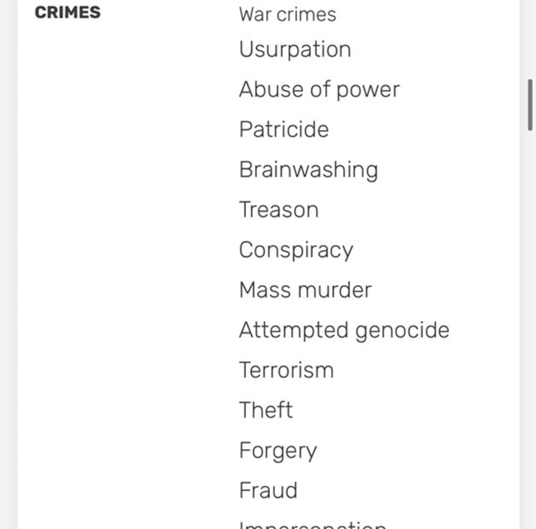 he's never done anything wrong in his life