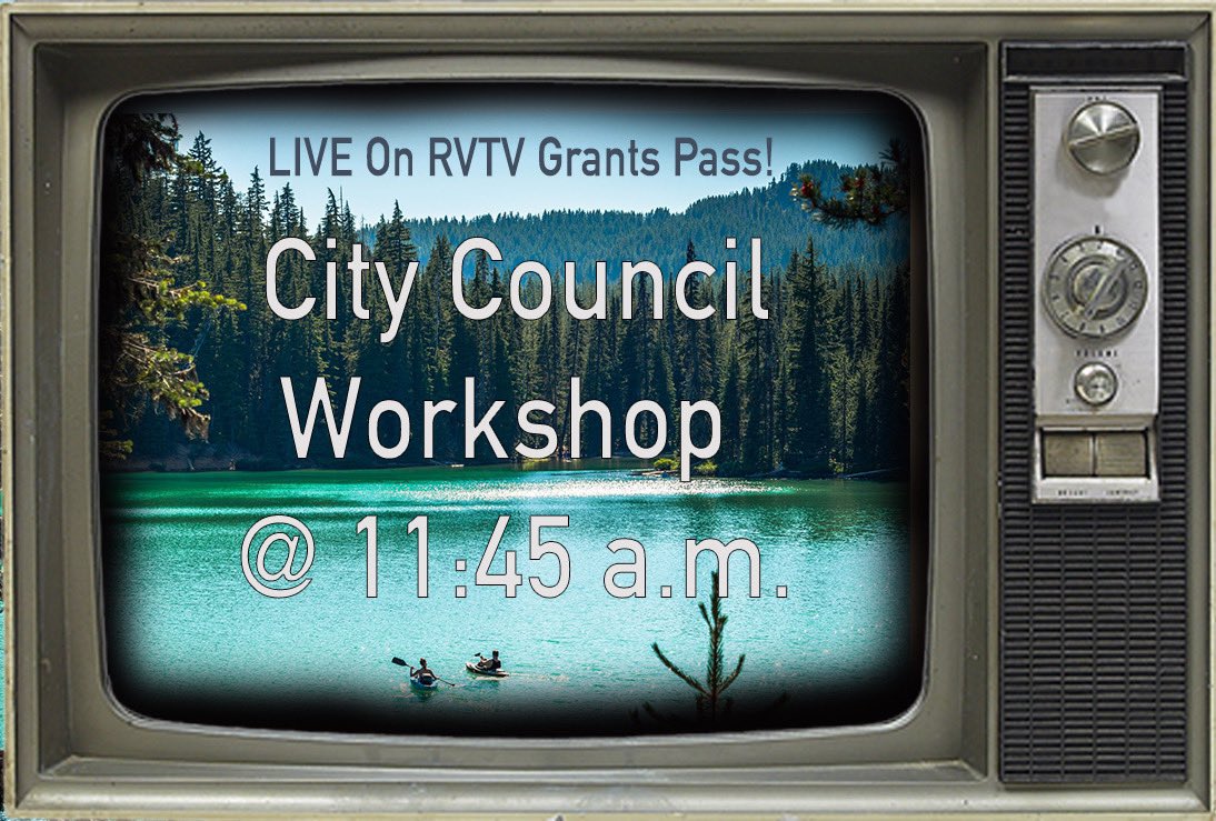 Today at 11:45am, the Grants Pass City Council Workshop will be LIVE on RVTV Grants Pass! 🎥 Be sure to tune in! 📺 

Click the link below to watch! ⬇️ 
videoplayer.telvue.com/player/w9sPsSE…