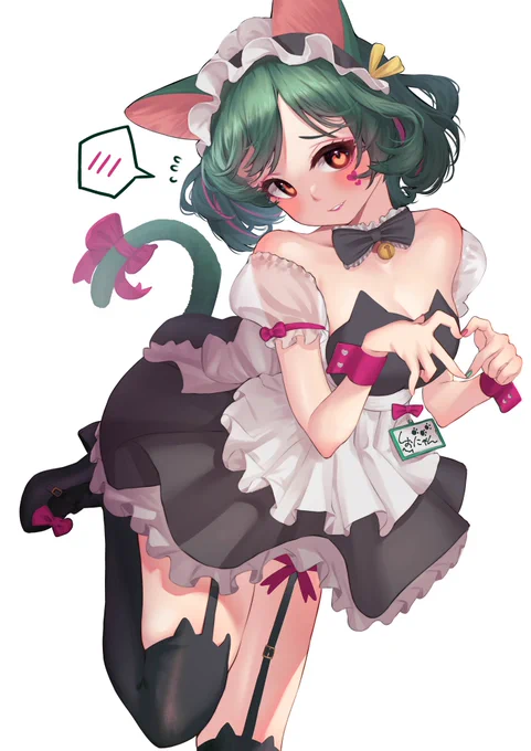 #メイドの日 らしいので今までのアニマルメイド虹ヶ咲再掲🐑🐼🐈‍⬛ 