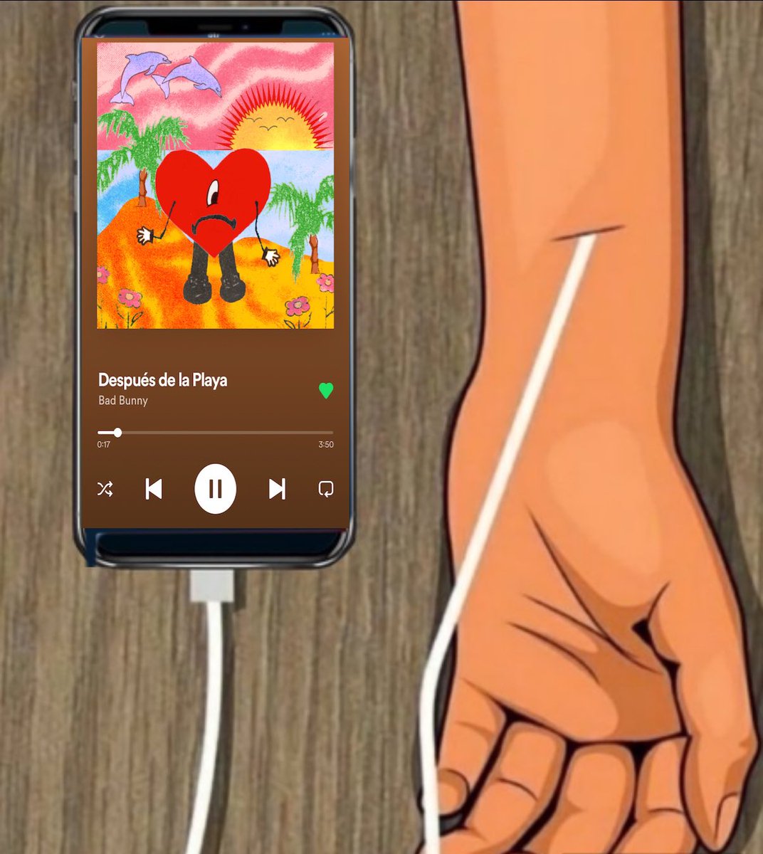 This bad bunny song on repeat