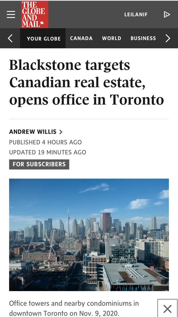 leilanifarha's tweet photo. They're here ...

Blackstone is ready to go shopping for residential real estate in Canada. 

And who have they hired as it's head?

A former Canada Pension Plan Investment Board exec + chief investment officer at a retirement home! 

That's a tell-all! 

Watch @Push_TheFilm https://t.co/MVe631GX8e
