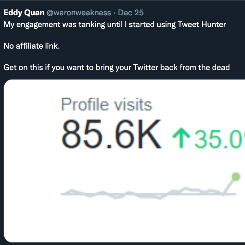 TweetHunterIO's tweet photo. Are you looking to grow &amp; monetize your Twitter?

Meet 4 of the 2,124 solopreneurs that went from zero to thousands of followers every month

Here's how they did it (try it for free. cancel anytime):

https://t.co/rm6iLHWtxI