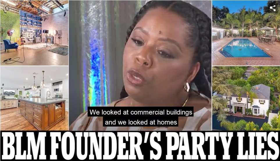 DailyMail's tweet image. BLM co-founder Patrisse Cullors admits she LIED when she denied using group&apos;s $6m LA property ONLY for official business trib.al/bBNlKE5