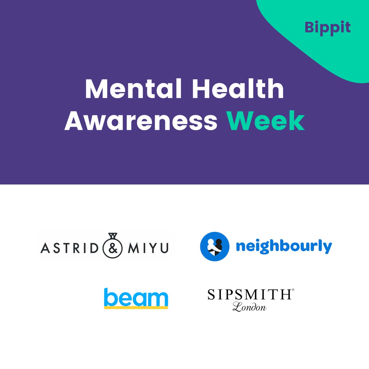 It’s Mental Health awareness week &amp; @ Bippit we’re focusing on the Cost of Living crisis and its impact on our wellbeing🧠

Big thanks to the teams @ <a href="/sipsmith/">Sipsmith Gin</a>, <a href="/wearebeam/">Beam</a>, <a href="/nbrly/">neighbourly.com</a> &amp; <a href="/astridandmiyu/">Astrid & Miyu</a> for inviting us to work with your employees.

#wellbeingintheworkplace #MHAW2022