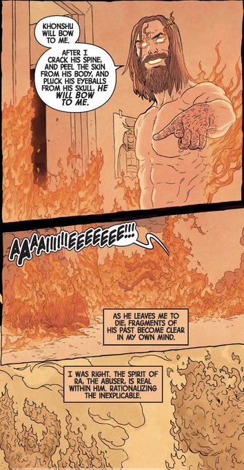 ちなみにMARVELコミックの世界ではアメン・ラーは放火魔です(深く考えないで下さい) 