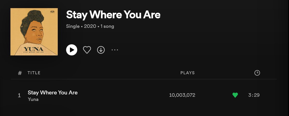music4lyfer's tweet photo. Finally, #SWYA surpassed 10 million streams on @Spotify. I love this song so much @yunamusic 🥰🙏🏻❤️✨ https://t.co/tictEBOX6q