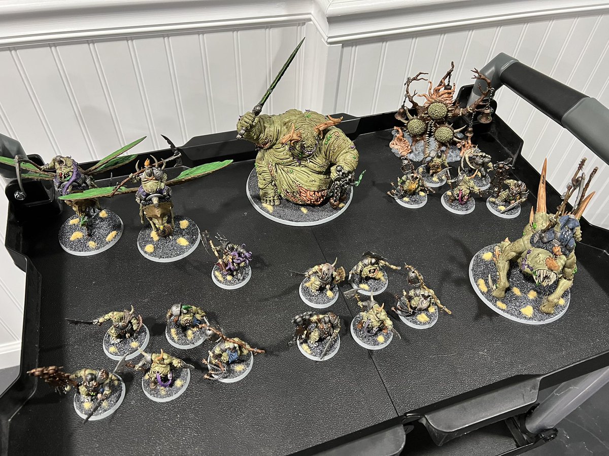 Hero_Jones9's tweet photo. These 2 pictures are of the lists I am taking to Vault Wars GT this coming weekend.
#VaultWars
#WarhammerCommunity
#Nurgle
#Maggotkin https://t.co/9QKKVlUJL1
