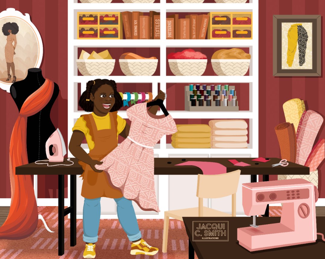 jacquicsmithart's tweet photo. I finally got around to redoing the character for this background!!✨💕✨ #kidlitart #artwork #artist https://t.co/gT7uiGNCAQ