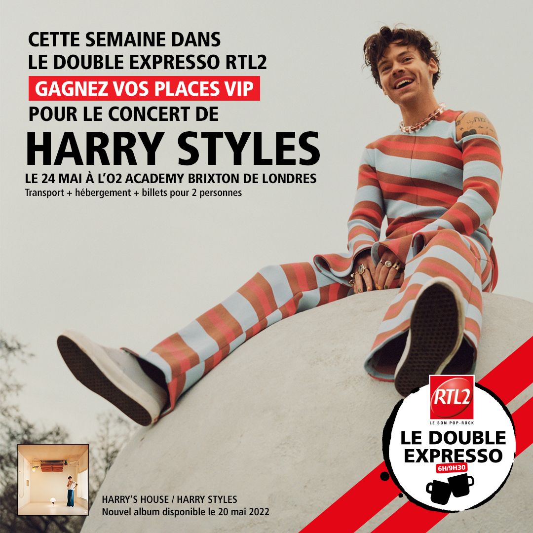 RTL2officiel's tweet photo. ÉVÉNEMENT - Cette semaine #RTL2 vous emmène à Londres pour voir Harry Styles en concert ! 😍🇬🇧❤️

@ldertl2 vous offre vos places, le transport et l'hébergement pour cette soirée exceptionnelle organisée à l'occasion de la sortie de son nouvel album "Harry's House" 🎶 https://t.co/4OljYUIYLs