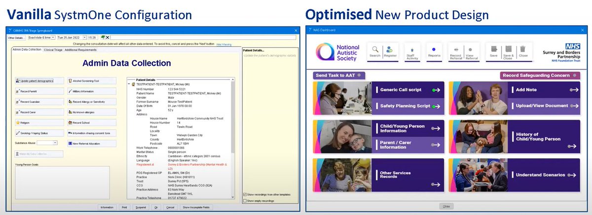 @HamerKev @thmswebb @TPP_SystmOne @niteshbali @SABPDigital @CompareSoftware Night and Day. The below image is another piece of work our team delivered. We work with our clinicians to understand the best UX for them. #UserExperience #UserCentredDesign #UserCentric