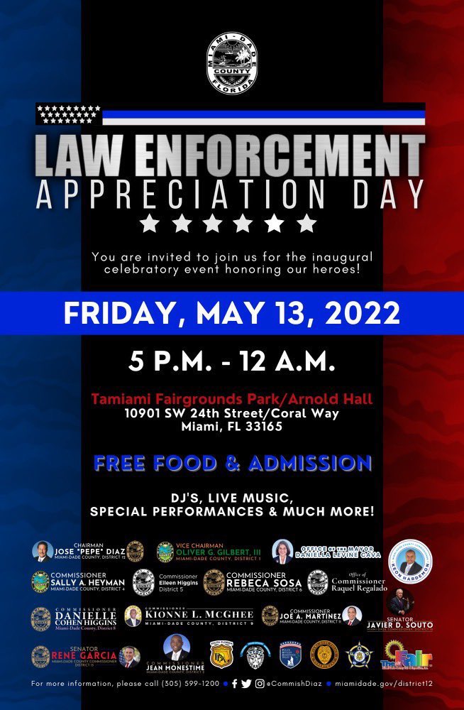 MiamiDade Police on Twitter "Please join us for Law Enforcement