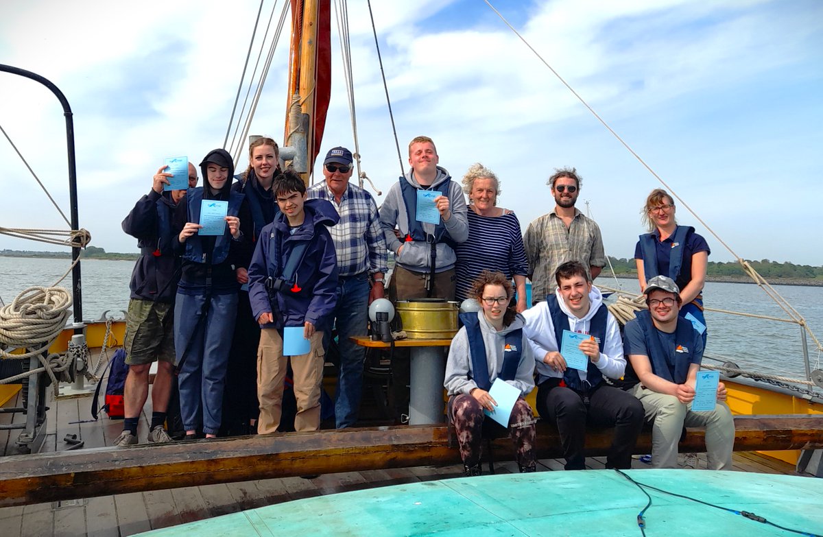 Hoorah! The end of another successful voyage onboard Blue Mermaid with Lexden Springs Residential Special Needs School. Well done to all for mast climbing, winch winding, steering and lots of good fun! 
#lexdenspringsschool #seachangesailingtrust