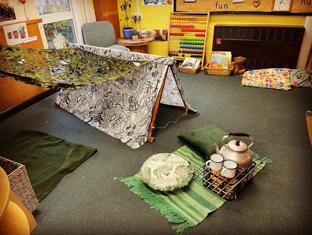 EYFS_TfW_Guru's tweet photo. So we are dipping our toes and exploring indoor den building. What an amazing enhancement! Such rich narratives being developed by the children!✏️🌈 @welovecuriosity @TalesToolkit @EYTagteam #StrongerTogether #naratives #storying #openendedlearning #openendedresources #dens https://t.co/Qjg3Yc1iRM