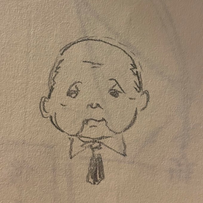 深夜に描いたおじさん 