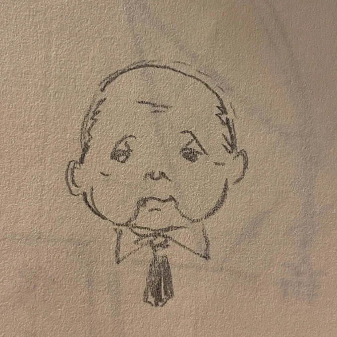 深夜に描いたおじさん 