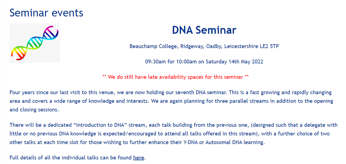 GuildOneName's tweet photo. Our DNA seminar will take place this Saturday in Leicester. We have a few late availability places available if you get in quick. https://t.co/LMUbqltXs8 #GuildDNA https://t.co/SezD61DhhV