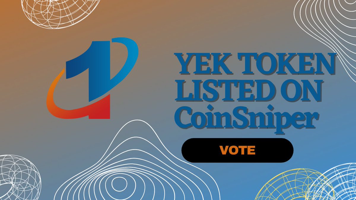yektoken's tweet photo. $YEK Token inside CoinSniper Listed, please go vote for us to see more 
👉 https://t.co/igJRaHBcZG

#یک توکن داخل CoinSniper لیست شد لطفاً برید و به ما رأی بدهید تا بیشتر دیده بشه
👉 https://t.co/igJRaHBcZG https://t.co/mZG8hkzG0R